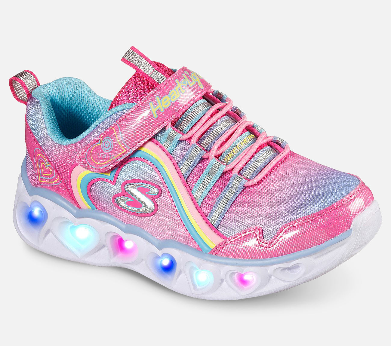 S Lights: Heart Lights - Rainbow Lux Shoe Skechers