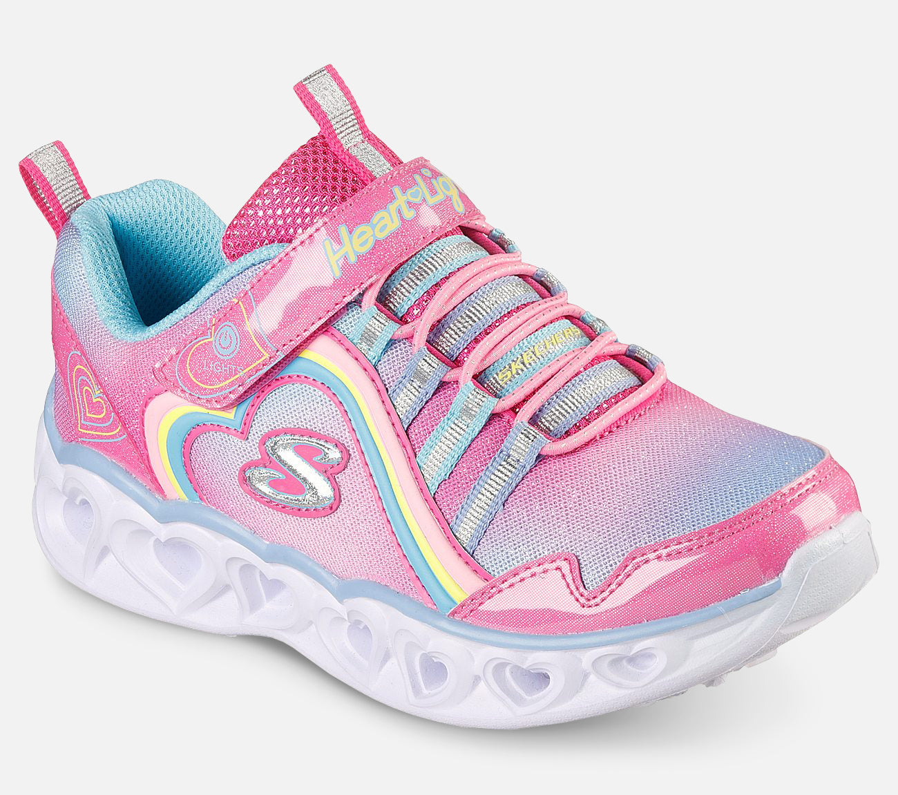 S Lights: Heart Lights - Rainbow Lux Shoe Skechers