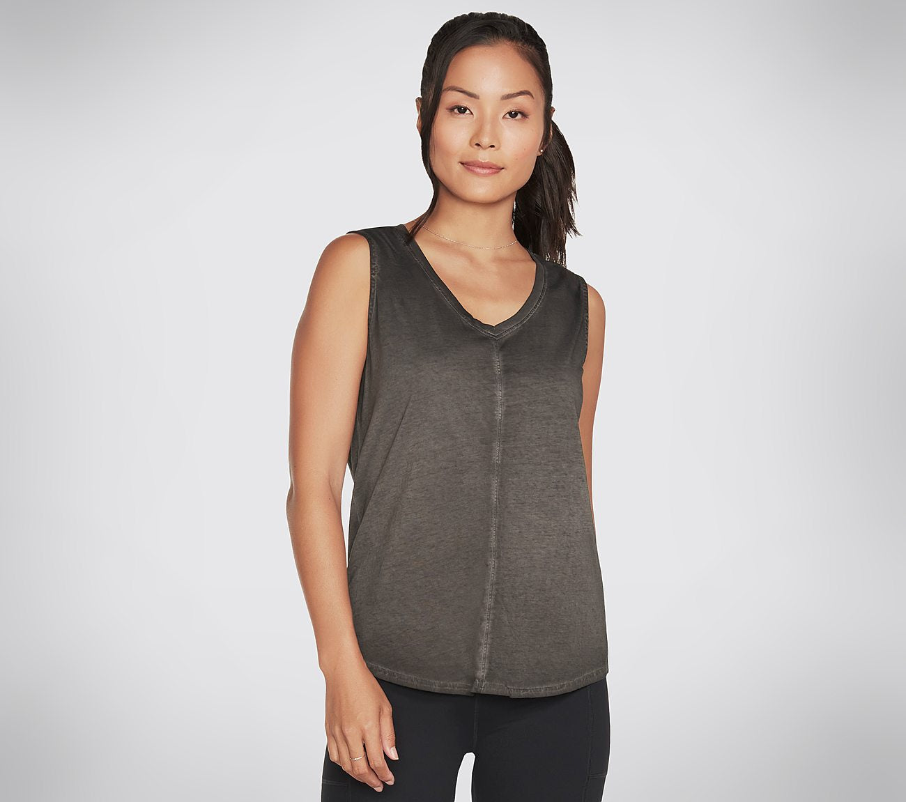 Diamond Wash Hatha V-neck Tank Clothes Skechers.fi